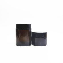 hot sale 30g 50g 100g cosmetic glass packing amber jars GJY-29T